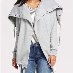 Blank NYC Salt and Pepper Sweatshirt Jacket